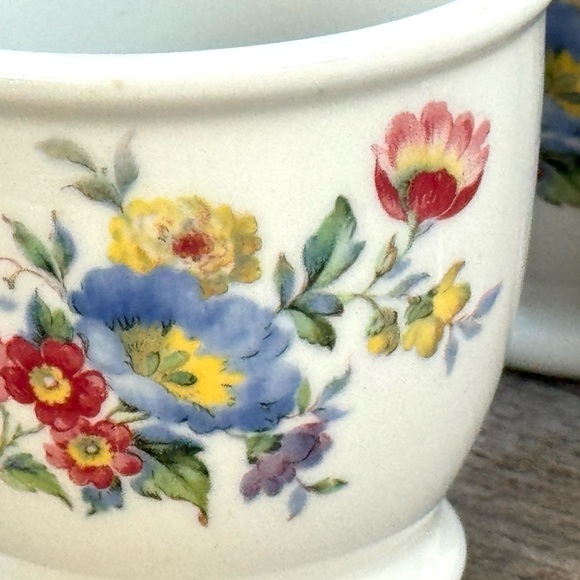 Vintage RESTAURANT WARE Shenango China 4 Egg Custard Cups Diner USA - Picture 10 of 14